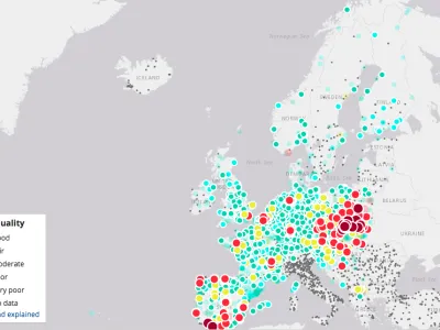 Tämä reaaliaikainen saastekartta mittaa ilmansaasteiden määrää Euroopassa,  myös Suomessa - Tekniikan Maailma